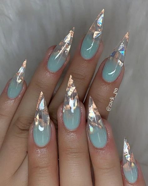 Funky Nail Art Ideas - 50 Coolest Nail Designs you must try Funky Nail Art, Stiletto Nail Art, Stiletto Nails Designs, Her Nails, Accent Nails, Coffin Nails Designs, Pretty Acrylic Nails, Fancy Nails, Best Acrylic Nails