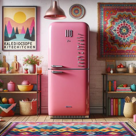 Bring a splash of pink perfection to your kitchen with this iio retro refrigerator! It combines a stylish, vintage look with modern efficiency. Ideal for any space, it's a must-have for those who love a blend of old charm and new convenience. Shop now! Fridge For Bedroom, Replacement Shelves, Retro Refrigerator, Bottom Freezer, Mini Fridge, Glass Replacement, Kitchen Space, Vintage Looks, Refrigerator