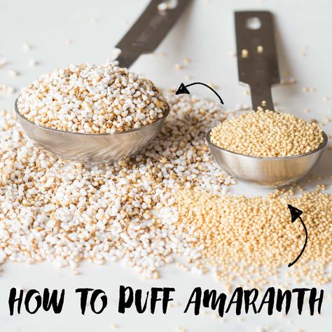 How To Cook Amaranth Grain, Vegan Amaranth Recipes, Amaranth Seeds Recipes, How To Puff Quinoa, Amaranth Benefits, Popped Amaranth, Amaranth Grain, Amaranth Recipes, Ancient Grains Recipes