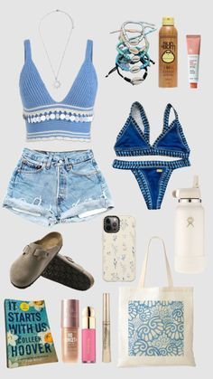 Cute Outfits To Wear In Mexico, Fits For Mexico, Coconutgirl Aesthetic Outfits, Summer Outfits Aesthetic Beach Casual, Beach Aesthetic Clothing, Beach Outfit Inspo Summer Vacation, Beach Outfit Collage, Beach Outfit Layout, Obx Kook Outfits