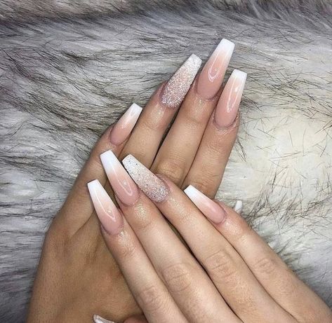 Nail Designs Pictures, New Nail Designs, Ombre Acrylic Nails, Nails Prom, Coffin Nails Long, Trim Nails, Beautiful Nail Designs, Prom Nails, Coffin Nails Designs