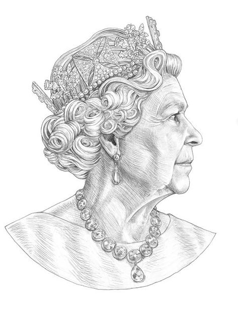 Drawing Queen Elizabeth, Queen Elizabeth Ii Tattoo, Queen Elizabeth Cartoon, Queen Elizabeth Sketch, Queen Elizabeth Tattoo, Queen Elizabeth Ii Drawing, Queen Elizabeth Painting, Queen Elizabeth Drawing, Queen Elizabeth Ii Art