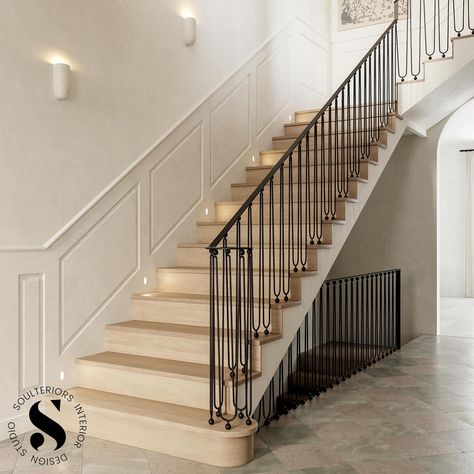 Help us decide on railing design for #projectnorthwoodmere If you were building a new house which railing design would you choose? #staircase #railing #foyerdesign #foyer #interiordesign #interior #interiors #interiordesigner #studio #interiordecor Steel Stair Railing, Staircase Remodel, Foyer Design, Railing Design, Building A New Home, Stair Railing, Railing, Entrance, Stairs