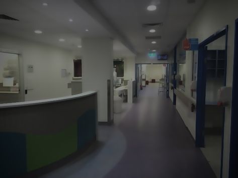 Liminal Space Hospital Room, Liminal Spaces Hospital, Hospital Night Aesthetic, Creepy Hospital Room Aesthetic, Dark Hospital Core, Hospital Core Aesthetic Dark, Old Hospital Room Aesthetic, Eerie Hospital, Dark Hospital Room Aesthetic