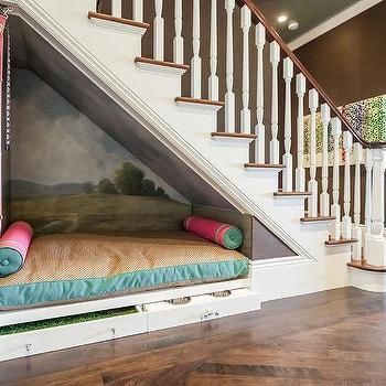 Under The Stairs Dog Bed Built In Dog Bed, Bed Under Stairs, Under Stairs Dog House, Dog Nook, Under Stairs Nook, Stair Nook, تحت الدرج, Dogs Bed, Dog Bedroom