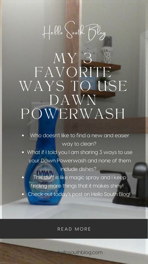 Dawn Powerwash, Home Cleaning Tips, Cleaning Gadgets, Cleaning Spray, What To Use, Cleaning Organization, Cleaning And Organizing, Cleaning Schedule, Cleaning Ideas