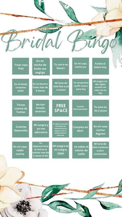 Bridal/Bachelorette Bingo Bachelorette Bingo, Camping Bingo, Bingo Books, Road Trip Bingo, Summer Bingo, Free Printable Bingo Cards, Bingo Games For Kids, Bingo Online, Free Bingo Cards