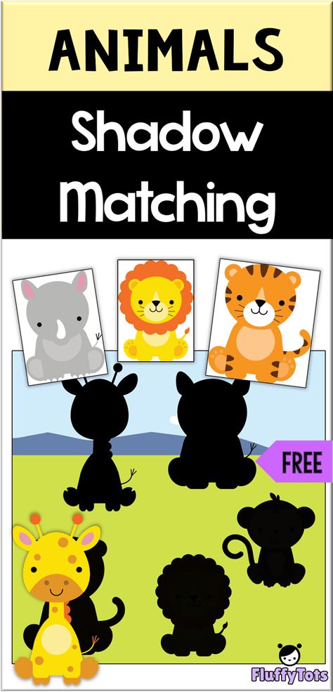 Animals Shadow Matching : FREE 5 Zoo Animals Jungle Animals Preschool Activities Free Printable, Shadow Matching Animals Free Printable, Animal Shadow Matching Free Printable, Zoo Printables Free, Zoo Animal Activities For Toddlers, Shadow Matching Free Printable, Zoo Animals Flashcards, Animals Shadow Matching, Jungle Animals Preschool