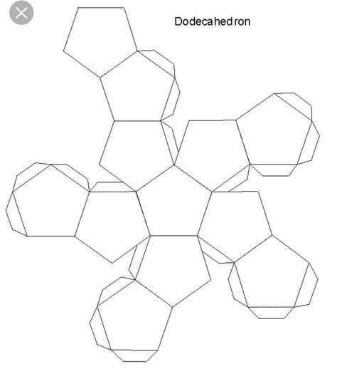 Dodecahedron Template, 3d Geometric Shapes, Budget Mom, Platonic Solid, Box Templates, 3d Shape, 3d Shapes, Paper Crafts Origami, Classroom Inspiration