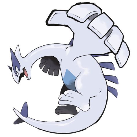 Lugia Cover Art - Pokémon HeartGold and SoulSilver Art Gallery Pokémon Gold And Silver, Pokemon Heart Gold, Pokemon Lugia, Deadpool Pikachu, Pokemon Silver, Pokemon Sprites, Pokemon Sketch, Mythical Pokemon, Gold Pokemon