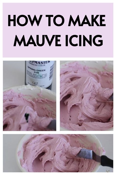 how to make mauve icing Dusty Pink Frosting, Mauve Cake Ideas, Mauve Icing Color, How To Make Mauve Color Icing, How To Make Dusty Rose Frosting, How To Make Muted Icing Colors, Mauve Birthday Cake, Mauve Cupcakes, Mauve Buttercream