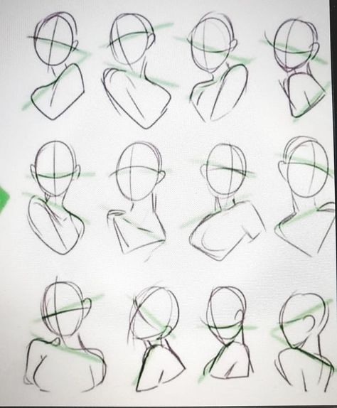 Head Shots Drawing Reference, Drawing Headshot Reference, Profile Views Reference, Turning Body Reference, Drawing Shoulders Reference, Winking Pose Reference, Head Gesture Drawing, How To Draw Headshots, Head Profiles Reference