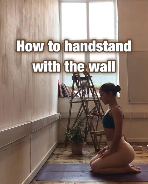 How To Do A Handstand On The Wall, How To Do A Handstand, Wall Handstand, Handstand Training, Yoga Daily, Yoga Handstand, Gymnastics Poses, Yoga Tutorial, Take Better Photos