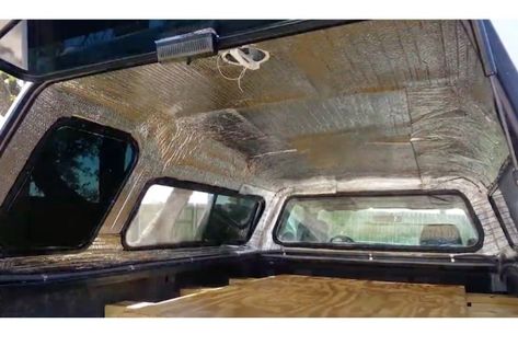 Camper Shell Interior Ideas, Truck Bed Camping Setup, Truck Shell Camping, Truck Camper Interior Ideas, Camper Shell Ideas, Camper Shell Camping, Pickup Truck Camper Shell, Tacoma Camper Shell, Truck Cap Camper