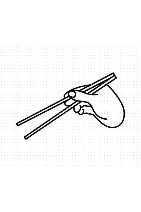 hand with chopsticks svg Chopstick Illustration, Chopsticks Drawing, Chopsticks Illustration, Holding Chopsticks, Chinese Logo, Vinyl Printing, Heart Drawing, Cat Paws, Chopsticks