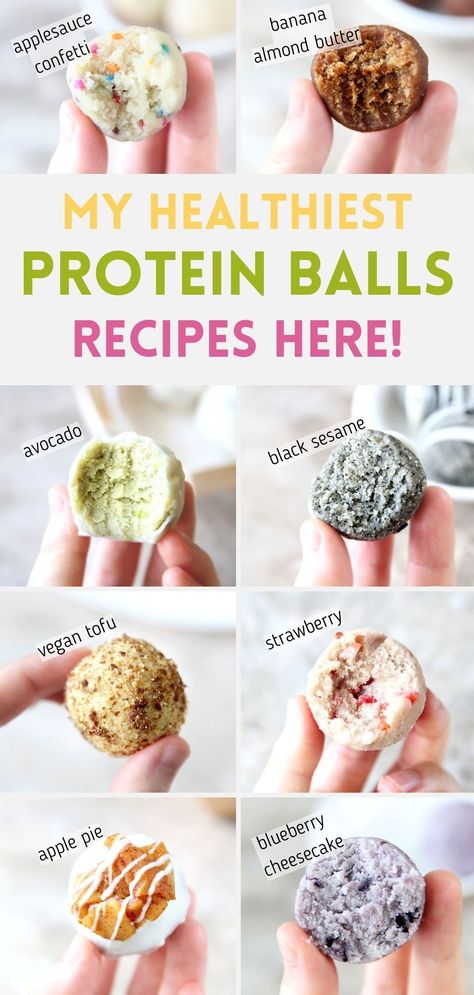 Protein Ball Recipes, Protein Balls Healthy, Protein Balls Recipes, Ball Recipes, High Protein Desserts, Egg Diet Plan, Healthy Greek Yogurt, Healthy Protein Snacks, Baking Powder Uses