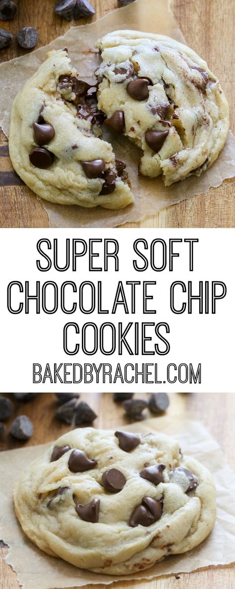 Extra Soft Chocolate Chip Cookies, Half Baked Cookie Recipe, Super Chewy Cookies, Cookies That Stay Soft, Big Soft Chocolate Chip Cookies, Half Baked Cookies, Soft Batch Cookies, Oreo Desserts, Resepi Biskut