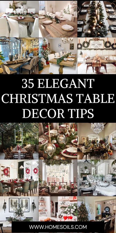 Set the stage for holiday gatherings with 35 elegant Christmas table decor tips. Explore festive centerpieces, stylish place settings, and seasonal accents. Create a warm and sophisticated table for unforgettable celebrations. Navy Christmas Dining Table, Small Round Christmas Table Decor, Round Table Xmas Decor, Christmas Eve Centerpieces, Dinning Room Christmas Table Center Piece, Christmas Dinner Decor Ideas Holiday Tables, Table Setting Ideas For Christmas, How To Set A Table For Christmas, Holiday Table Decoration Ideas