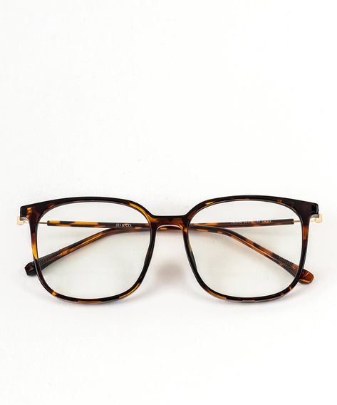 Fit & Sizing Lens Width | 55 mm Bridge | 17 mm Temple | 150 mm Product Details Material | Acetate Shape | Square Frame Color | Tortoise/black Features | Full rim These elegant square glasses will add a touch of sophistication to your daily look. The shiny black acetate frame has a refined cut-out detail on the outer corners and is medium-narrow in width. Our Jackie is likely to deliver a comfortable fit thanks to its blend of sleek metal and plastic temples and saddle bridge. SKU - TR2106 The bo Square Glasses Black Women, Big Square Glasses, Square Glasses Women, Cute Glasses Frames, Square Frame Glasses, Glasses Inspiration, Specs Frame, Big Glasses, Glasses Square