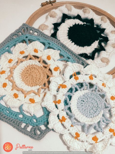 crochets-Cozy Corner: Granny Square Crochet Cushion Pattern Hippy Granny Square, Victorian Granny Square, How To Use Granny Squares, Crochet Moth Granny Square, Witchy Granny Square Pattern, Crystal Crochet Pattern, Crochet Unique Granny Square, Single Granny Square Blanket, Granny Square Unique