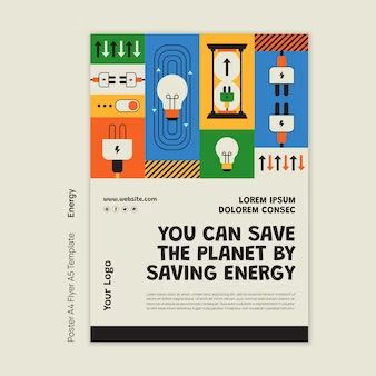 Energy Design Inspiration, Energy Saving Poster Design, Energy Efficiency Poster, Energy Poster Design, Energy Saving Poster, Indesign Ideas, Thinking Statue, Save Energy Poster, Energy Poster