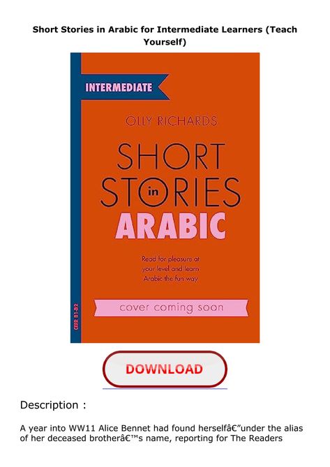 PDF Short Stories in Arabic for Intermediate Learners (Teach Yourself) Arabic Stories, Amazon Kindle Publishing, Amazon Book Publishing, Amazon Publishing, Amazon Kindle Direct Publishing, Kindle Publishing, Kindle Direct Publishing, Moral Stories, In Arabic