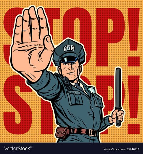 Police Illustration Character Design, Police Poster Design, Police Art Drawing, Police Painting, Police Illustration, Action Illustration, Police Cartoon, Police Art, Police Poster