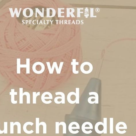 WonderFil Specialty Threads on Instagram: "Are you interested in trying out needle punch embroidery? If so here's a quick tutorial of how to thread a punch needle to get you started! And if you're looking for more tips & tricks for needle punch follow the link in our bio to check out our YouTube channel. We have a whole video on the basics of punch needle, so you'll be a pro in no time 😊⁠ ⁠ Our Eleganza thread is a great choice for needle punch project! This 8wt, long staple, Egyptian cotton thread is super low lint so will glide through your punch needle. And it's beautiful finish will add a nice sheen to your finished product 🤩⁠ ⁠ Punch needle from: @ultrapunchneedle⁠ .⁠ .⁠ .⁠ .⁠ #wonderfilspecialtythreads #wonderfil #needlpunch #punchneedle #howtopunchneedle #tiptuesday #sewingtip #ho Needle Punch Embroidery, How To Thread, Punch Embroidery, Punch Needle Embroidery, Needle Punch, Tips Tricks, Egyptian Cotton, Punch Needle, Cotton Thread