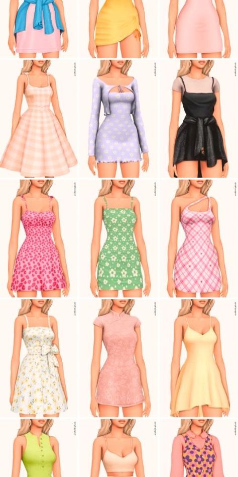 Fashion: #fashion, #style, #outfitinspiration, #beauty Sims 4 Cc Clothes Summer, Casual Short Dresses, Cc Lookbook, Braids Dreadlocks, Cc Folder, Pelo Sims, The Sims 4 Packs, Sims 4 Expansions, Tumblr Sims 4