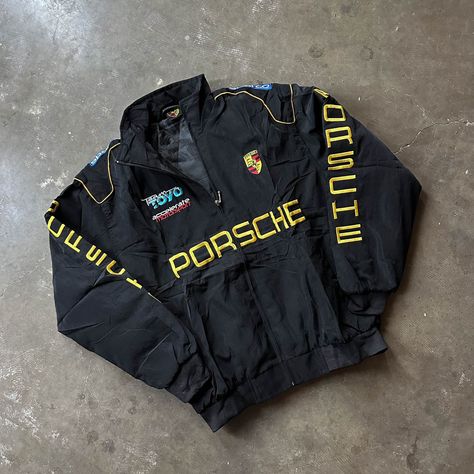 New Without Tags. Embroidered. Color Black Size Medium Chest 22 Length 26 Racing Jackets Men, Mclaren Racing Jacket, Ferrari F1 Jacket Outfit, Vintage F1 Merch, F1 Jacket Outfit Men, Graphic Hoodies Men, Porsche Clothes, Men’s Clothing Style, Men’s Jackets