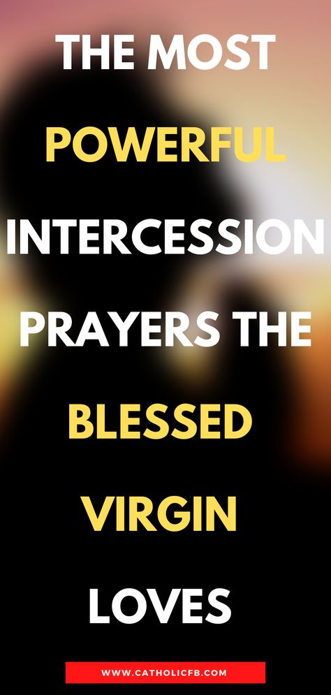 Prayer Is Powerful, Intercession Prayers, Jesus And Mary, The Blessed Virgin Mary, Spiritual Living, Blessed Mother Mary, Blessed Virgin Mary, Blessed Virgin, A Miracle