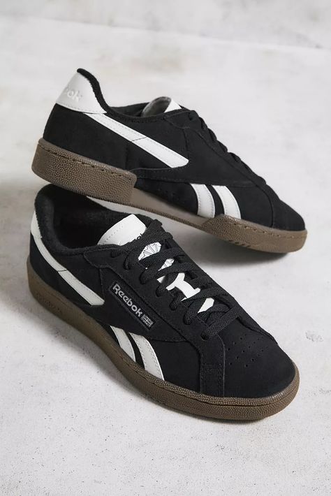 Reebok Club C Black Grounds Trainers | Urban Outfitters UK Reebok Club C Grounds, Reebok Club C, Club C, Latest Styles, Black Outfit, All Black, Urban Outfitters, Sneakers, Black