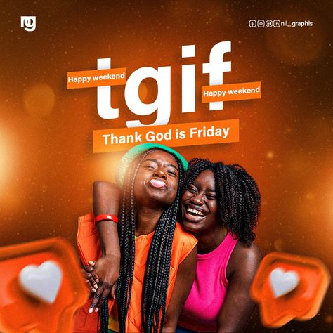 Thank God Is Friday, Thank God It Is Friday Quotes, Thank God Is Friday Design, Thank God Its Friday, Thank God It's Friday Flyer Design, Happy Weekend, Thank God, Social Media Design, Social Media