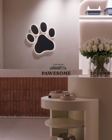 a luxury feel for PAWESOME located in the Emaar Dubai South Mall. A high end pet shop that caters to all your fur child needs. Our most recent projects features playful curves and high end materials. 🐶🤍 Reach out to our design team to realize the commercial project of your dreams. ✨ 📸: @mia_interior_ph Pet Shop Interior, Emaar Dubai, Shop Interior, Pet Shop, Instagram A, Dreaming Of You, Dubai, Pet, Feelings