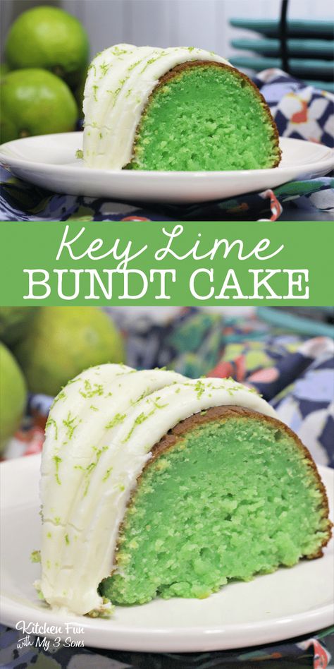 Bundt Cake Cream Cheese, Bundt Cake Cream Cheese Frosting, Lime Bundt Cake, Key Lime Bundt Cake, Cake Cream Cheese Frosting, Lime Cake Recipe, Key Lime Desserts, Key Lime Cake, Lime Desserts