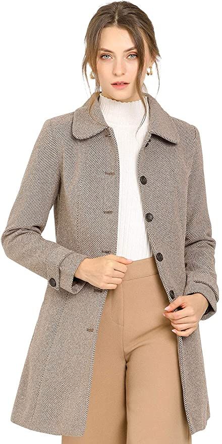 Winter Long Coat, Winter Pea Coat, Winter Overcoat, Long Overcoat, Winter Trench Coat, Long Winter Coats, Wool Peacoat, Collared Coat, Trench Coats Women