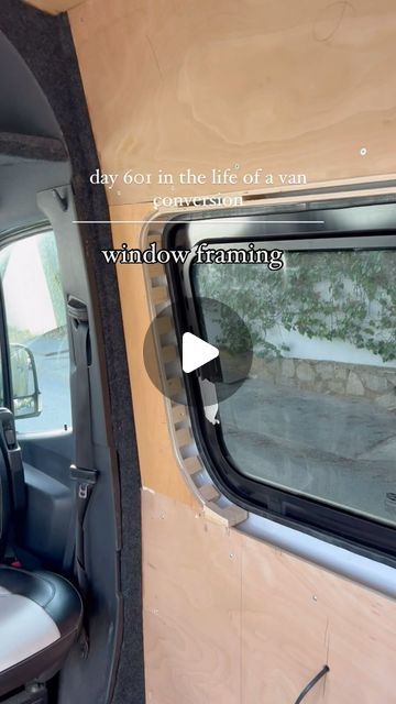 Van Conversion Windows, Campervan Curtains, Curtains To Go, Camper Windows, Blinds Window, Window Reveal, Van Build, Renault Master, Camper Interior