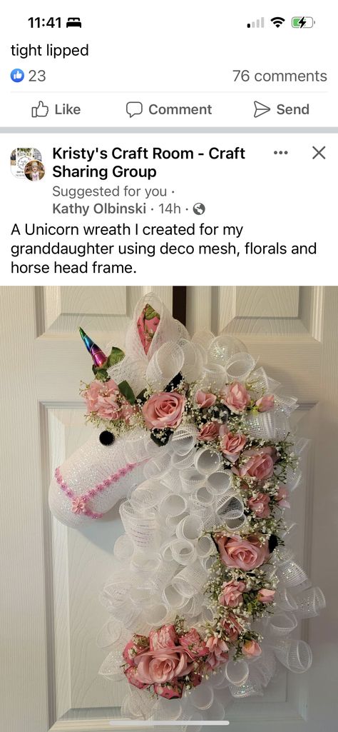 Unicorn Wreath Diy, Butterfly Wreath Diy, Unicorn Wreath, Horse Head Wreath, Butterflies Wreath, Horse Head, Deco Mesh Wreaths, Mesh Wreaths, Deco Mesh