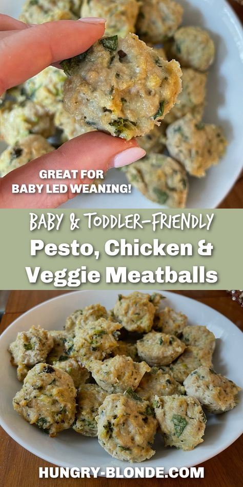 Looking for a baby- and toddler-friendly recipe that’s easy to make, can be packed with veggies, and that your kids will actually want to eat? Check out these Pesto Veggie Baby-Friendly Chicken Meatball Muffins made with under 10 ingredients!



baby friendly recipes, toddler friendly recipes, baby led weaning food, easy baby led weaning Toddler Chicken Meatballs, Baby Meatball Recipe, Chicken Veggie Meatballs, Toddler Meatball Recipe, Baby Led Weaning Chicken, Toddler Meatballs, Meatball Muffins, Toddler Friendly Recipes, Baby Meatballs