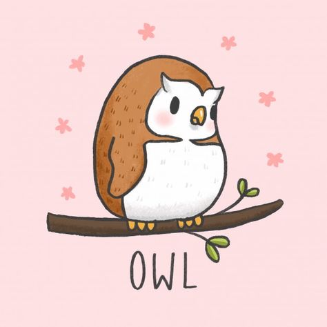 Cute owl cartoon hand drawn style Premiu... | Premium Vector #Freepik #vector #background #logo #birthday #happy-birthday Cute Owl Drawing, Cute Owl Cartoon, Owl Drawing, Animal Doodles, Owls Drawing, Owl Cartoon, Cute Doodle Art, Cute Cartoon Drawings, Mini Drawings