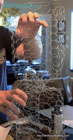 how to make chicken wire cloches Chicken Wire Cloche, Chicken Wire Projects, Chicken Wire Diy, Wire Cloche, Chicken Wire Sculpture, Chicken Wire Art, Chicken Wire Crafts, Wire Diy, Chicken Wire