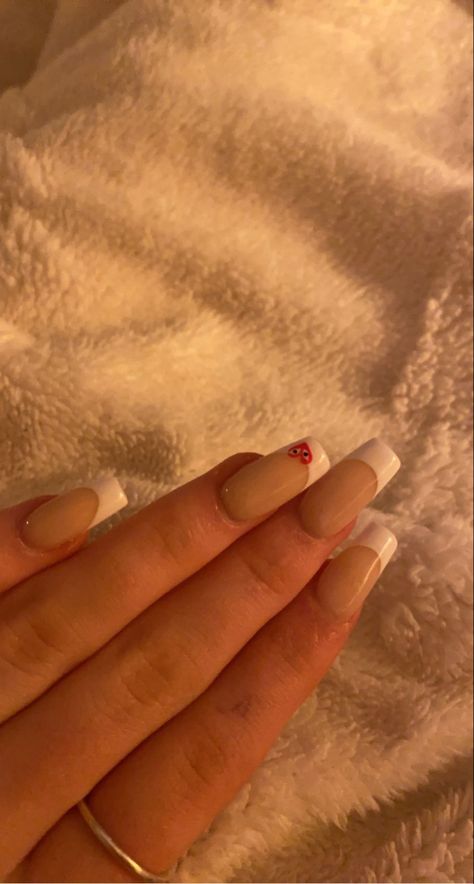 White French Tip Nails, White French Tip, Tip Nails, White French, French Tip Nails, Comme Des Garcons, Nail Tips, Nails, White