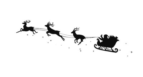 Vector santa's sleigh silhouette. reinde... | Premium Vector #Freepik #vector #christmas-sleigh #santa-sleigh #santa-silhouette #sleigh Sleigh Silhouette, Santa Sleigh Silhouette, Reindeer Silhouette, Santa's Sleigh, Christmas Sleigh, Crafty Gifts, Santa Sleigh, Free Vector Graphics, Xmas Crafts