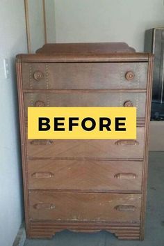 Re Purpose Dresser Drawers, Dresser To Armoire Diy, Diy Tall Dresser Makeover Ideas, Repainted Dresser Ideas Farmhouse, Painted Tall Dresser Ideas, Repurposed Tall Dresser Ideas, Dresser Drawers Repurposed Diy Ideas, Diy Tall Dresser Makeover, Refinished Tall Dresser