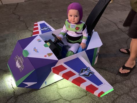 Buzz Light Year 3rd Birthday Party, Buzz And Alien Costume, Buzz Lightyear Bedroom, Buzz Spaceship Diy, Baby Buzz Lightyear Costume, Buzz Lightyear Wagon Costume, Buzz Lightyear Room, Buzz Lightyear Costume Diy, Buzz Lightyear Decor