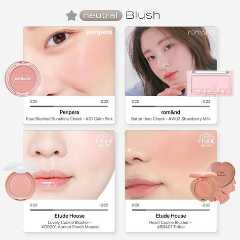 Embrace your neutral undertones with these K-beauty recommendations! 😍💫 Discover the perfect shades that enhance your natural beauty 💕 Light Spring Korean Makeup, Sweet And Spicy Makeup, Neutral Tone Makeup, Light Spring Makeup, Warm Tone Makeup, Light Spring Color Palette, Skin Tone Makeup, Neutral Skin Tone, Essential Makeup