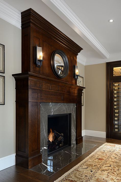 Craftsman style fireplace