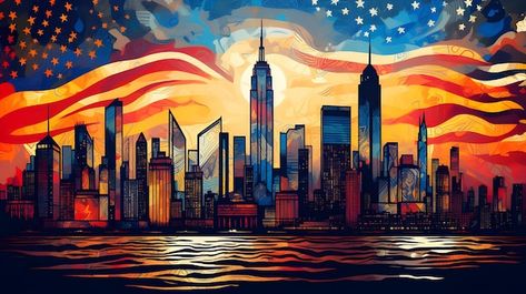 Usa Aesthetic, Presentation Pictures, States In America, Facebook Cover Photos, God Bless America, Landscape Wallpaper, Landscape Photos, Facebook Cover, Premium Photo