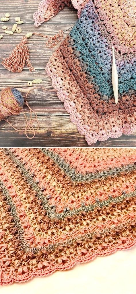 Feminine Crochet Granny Shawls - Super Bulky Crochet Shawl Pattern, Crochet Granny Shawl, Winter Shawl Crochet Pattern, Crochet Winter Shawl Pattern Free, One Skein Shawl Crochet, Fall Decor Simple, Free Crochet Halloween, Prayer Shawl Crochet Pattern, 2024 Crochet