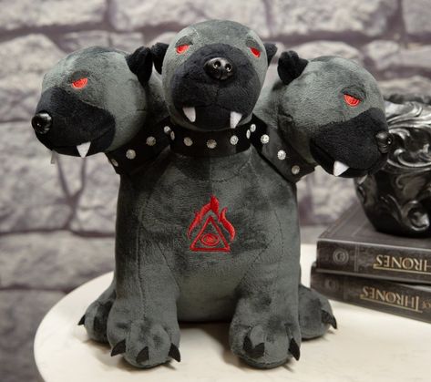 Greek Mythology Hades, Hades Underworld, Hound Dogs, Gates Of Hell, Dog Doll, Scary Costumes, Fantasy Collection, Teddy Bear Stuffed Animal, Plush Toy Dolls